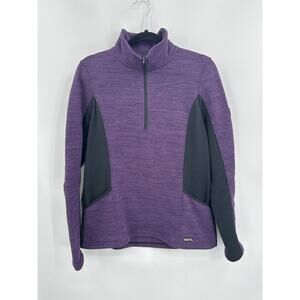 Kerrits Purple and Black 1/4 Zip Pullover Equestrian Jacket Size Large